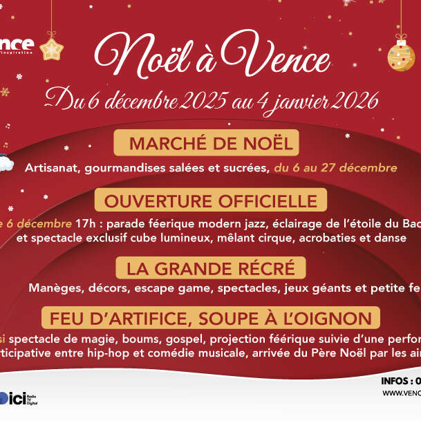 Noël à Vence : Du 6 décembre 2025 au 4 janvier 2026