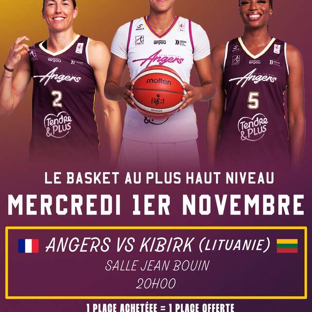 Coupe d'Europe de basket-ball : Angers - Kibirk