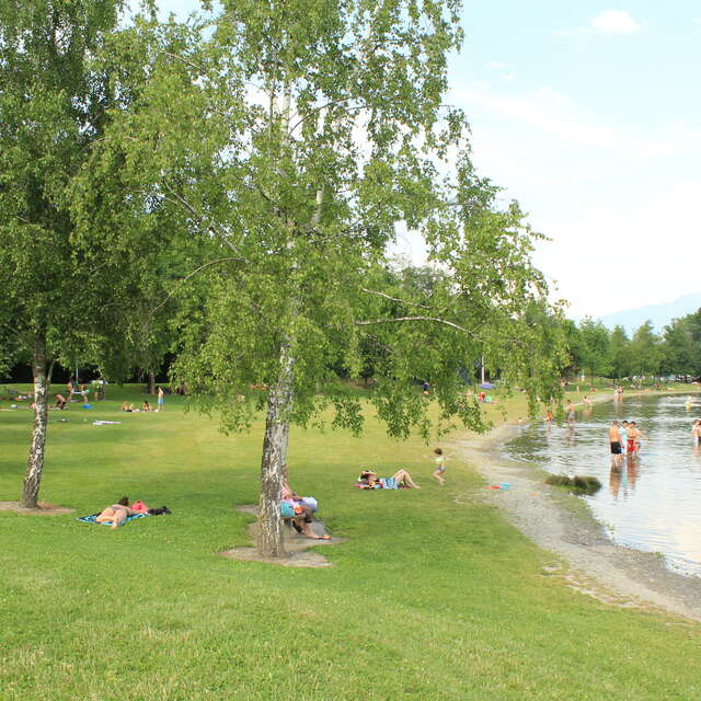 Plage du lac de Carouge