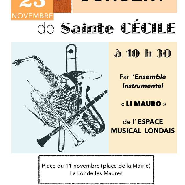 Concert de Sainte Cécile par l'Espace Musical Londais