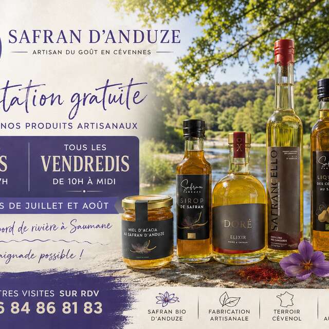 Découvrez l'univers du Safran d'Anduze lors d'une dégustation offerte
