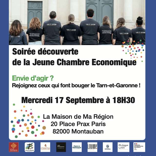 Soirée découverte de la Jeune Chambre Économique de Tarn-et-Garonne