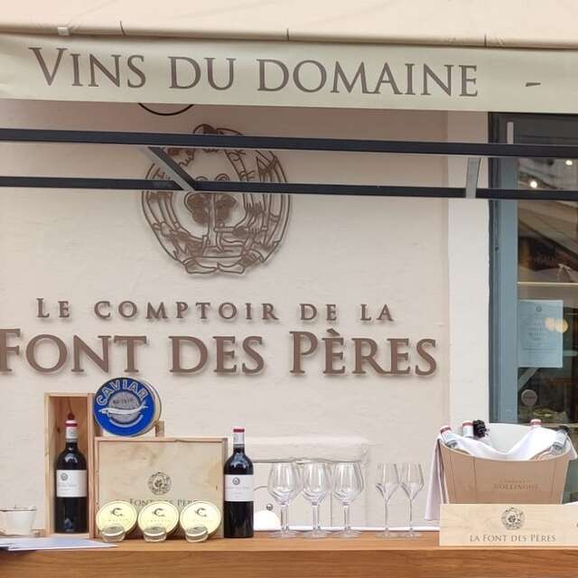 Der Countdown für Font des Pères