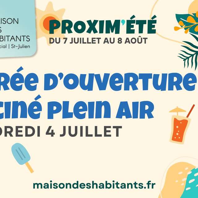 Lancement de la saison Proxim'été et cinéma en plein air