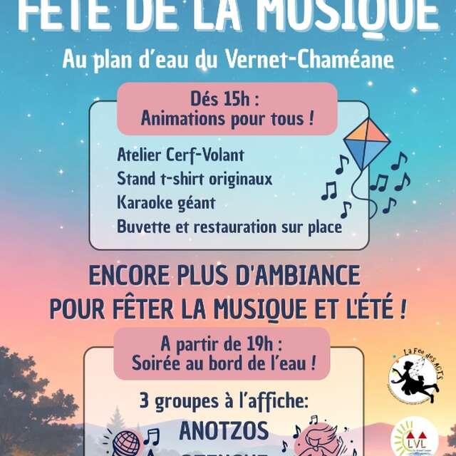 Fête de la musique au plan d'eau du Vernet