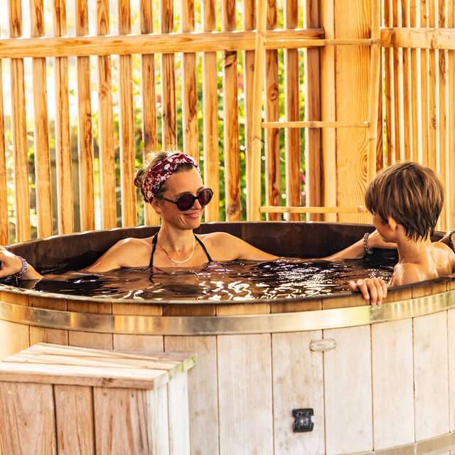 Les Lodges de la Viarhôna: die Spa-Hütten