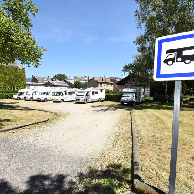 Aire de stationnement pour camping car d'Ambert