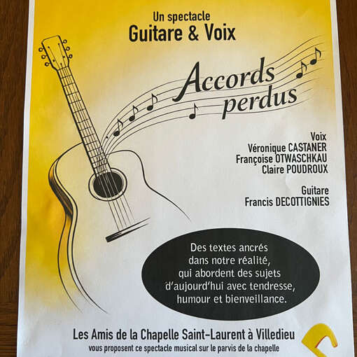 Guitar & Vocals Concert - Friends of the Saint-Laurent Chapel