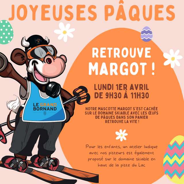 Chasse aux oeufs sur le domaine skiable