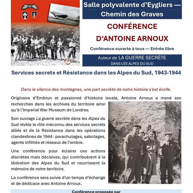 Conférence d'Antoine Arnoux
