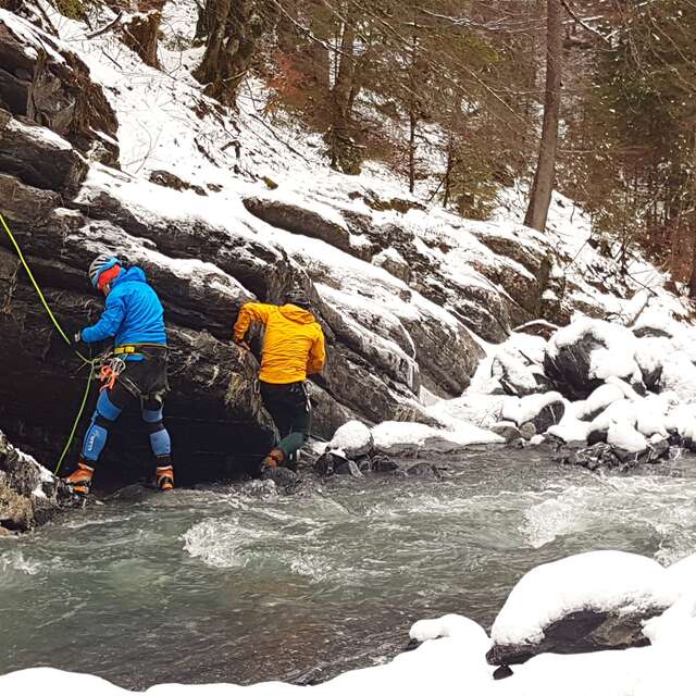Sortie Canyon hivernal