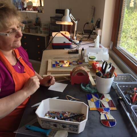 Verre d'Auzelles - stained glass workshop