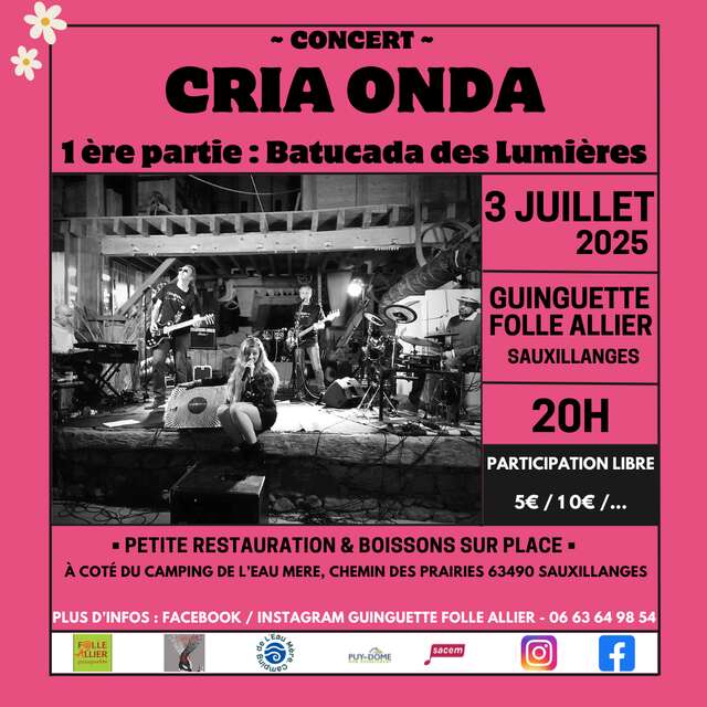 Concert Cria onda et Batucada des lumières