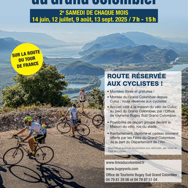 Car-free cycling day on Grand Colombier: July