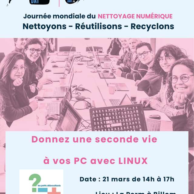 Atelier réemploi : Donnez une seconde vie à vos pc avec linux