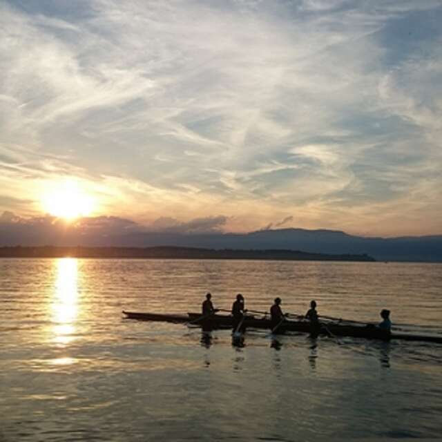 Initiation à l'aviron sur le Léman