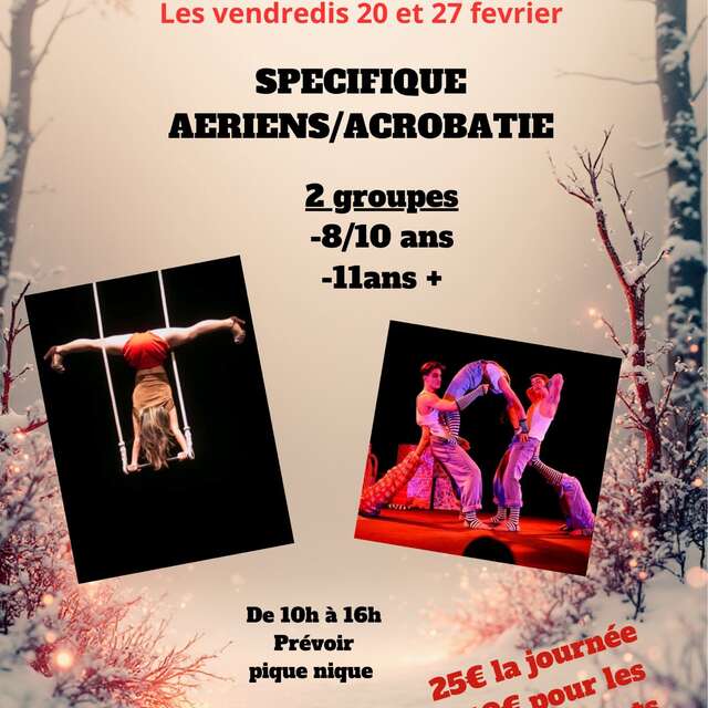 Stages vacances d'hiver Aérien & Acrobatie - Badaboum