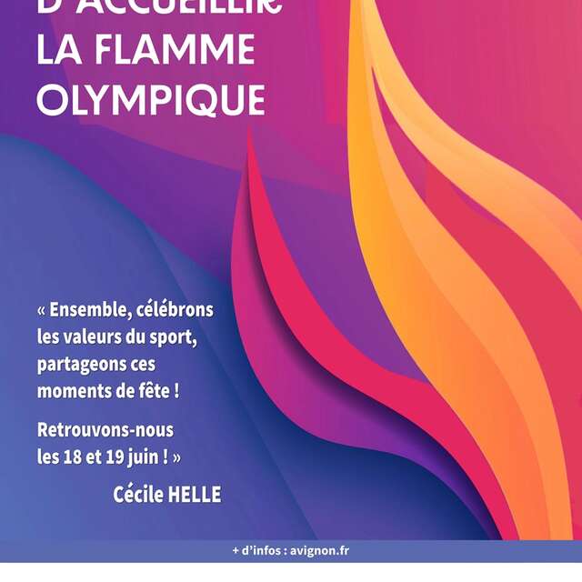 19 juin - Passage de la flamme olympique à Avignon