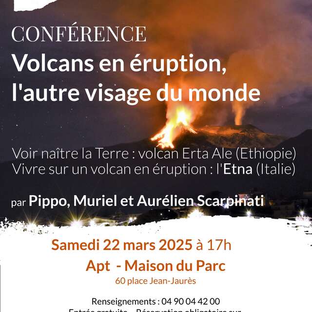 Conférence "Volcans en éruption, l'autre visage du monde"