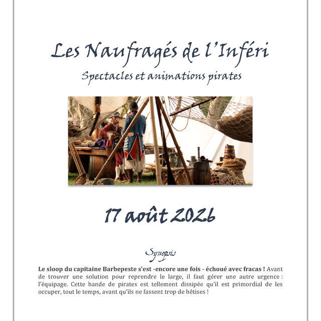 Les naufragés de l'Inféri - spectacles et animations pirates