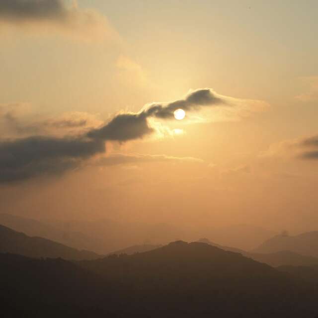 Coucher de Soleil à Montségur