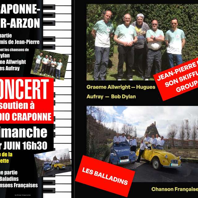 Concert en soutien à Radio Craponne