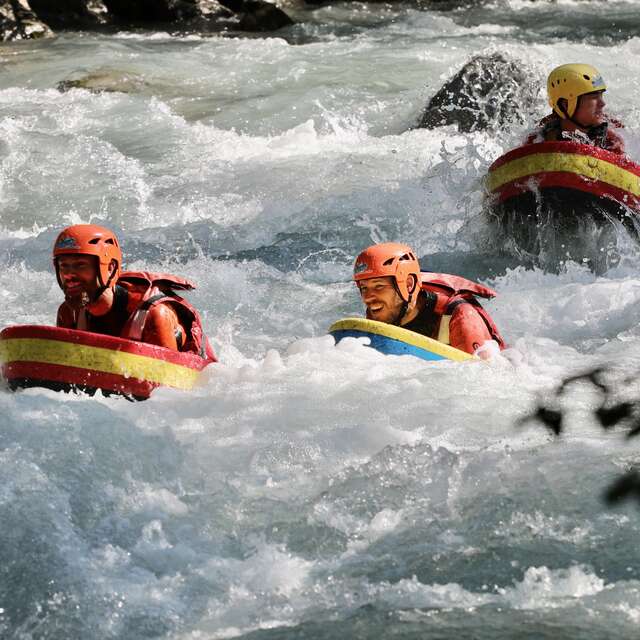 Hydrospeed sur les bords de l'Arve