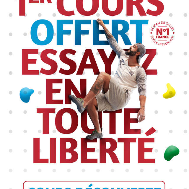 Découvrez l'escalade gratuitement tout le mois de Janvier !