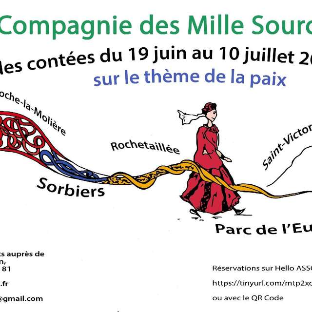 Balade contée à Roche-la-Molière par la compagnie des mille sources