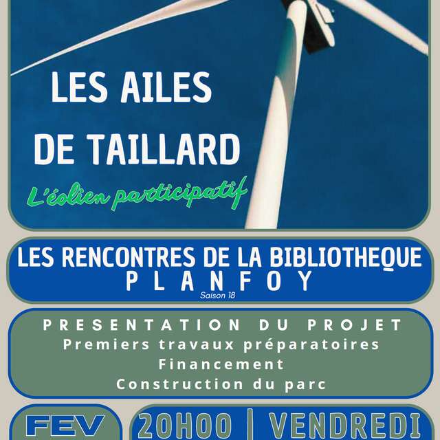 Les rencontres de la bibliothèque - Présentation/débat "Les ailes de Taillard"