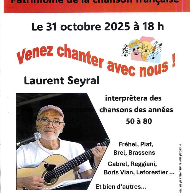 Come and sing along with Laurent Seyral!