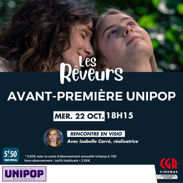 Cinéma - Avant-première Unipop - Les Rêveurs
