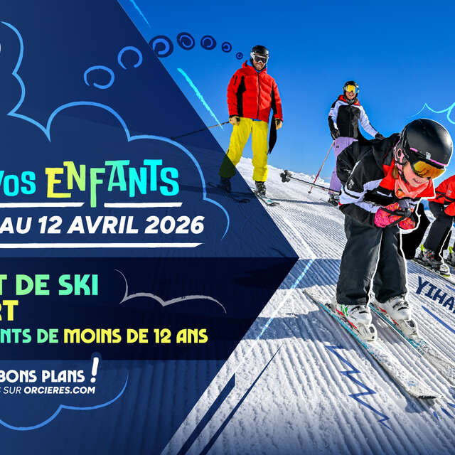 Orcières nodigt uw kinderen uit!