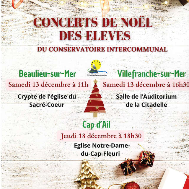 Christmas concert of the intercommunal conservatory