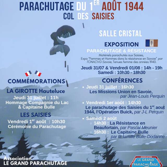 Cérémonie commémorative du parachutage - 1er août 1944