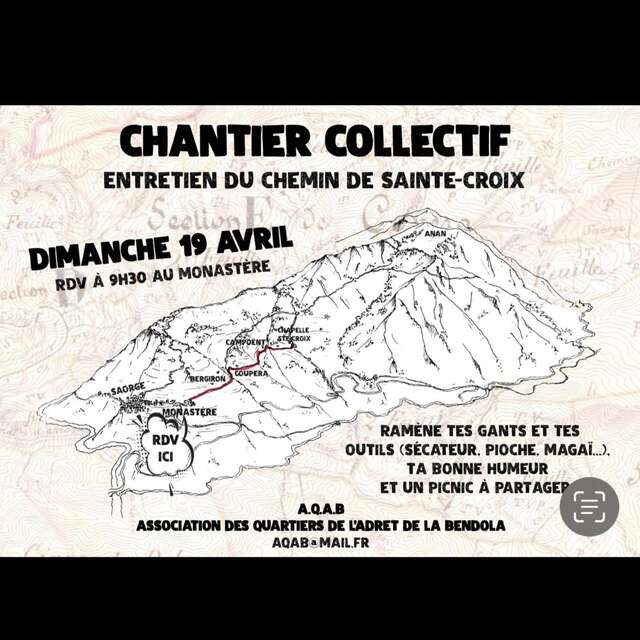 Cantiere collettivo : Manutenzione del sentiero di Sainte-Croix