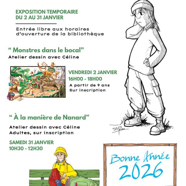 Exhibition of drawings by Céline Assimeau