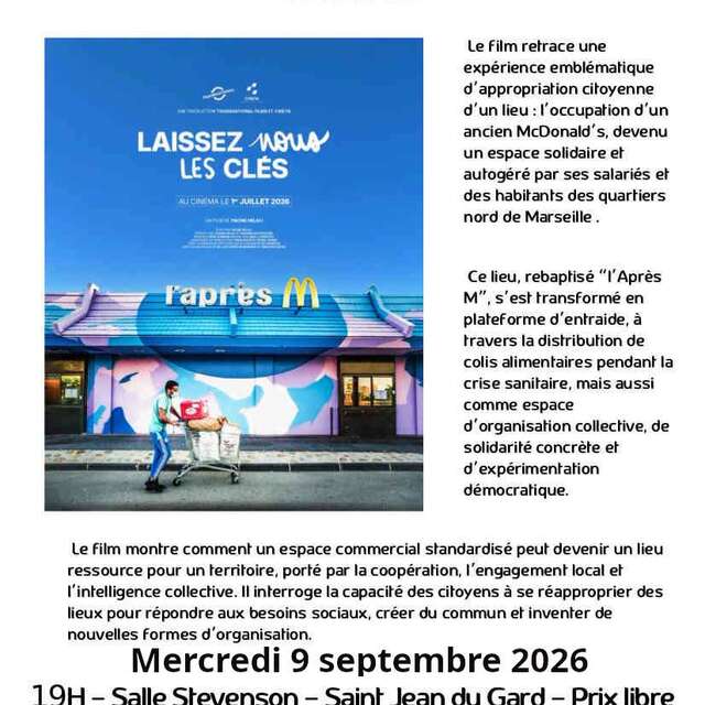 Projection « Laissez nous les clés »