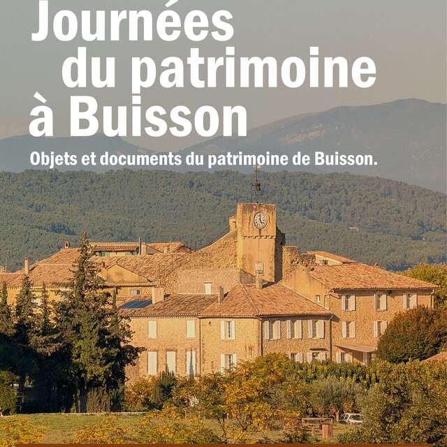 Journée du patrimoine à Buisson