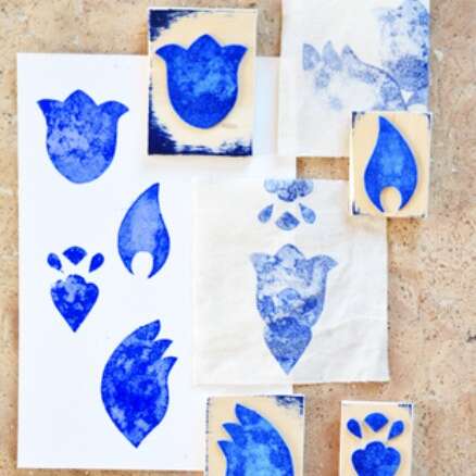 Atelier enfant au MIB : les petits tampons