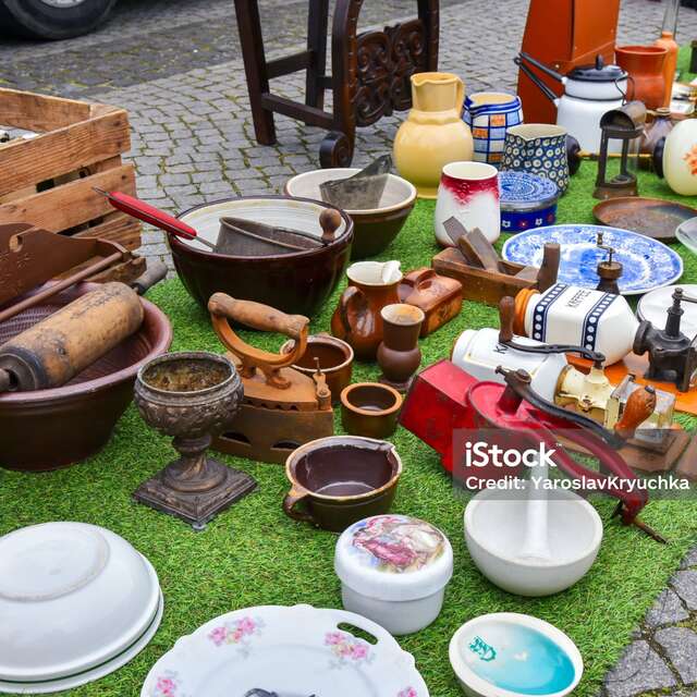 Flea market in aid of Secours Catholique