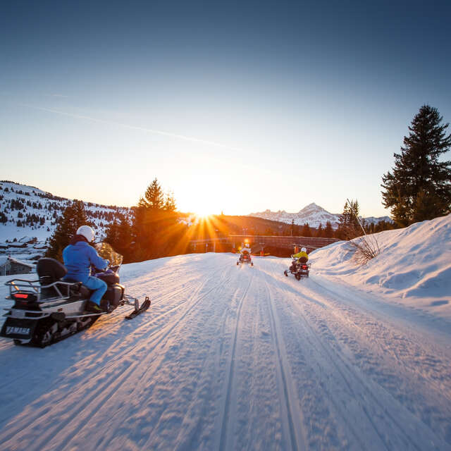 Snowmobile ride