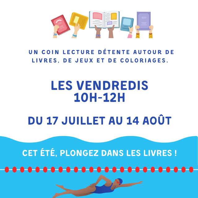 Bibliothèque à la piscine