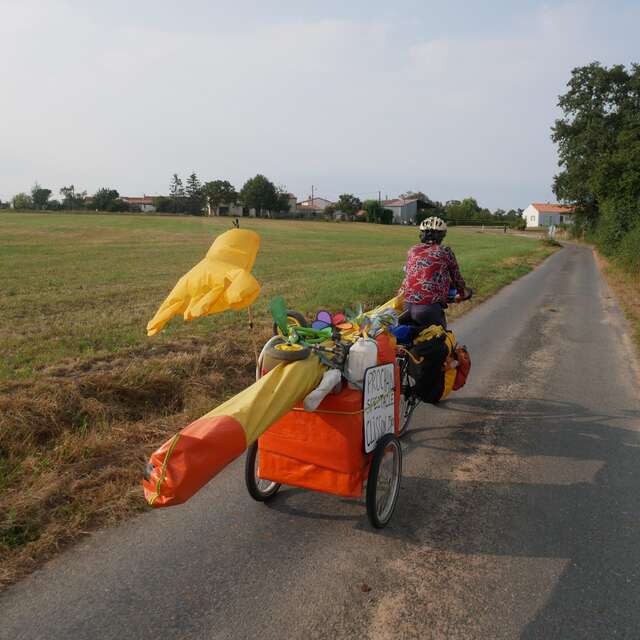 L'artishow à vélo est au Collet