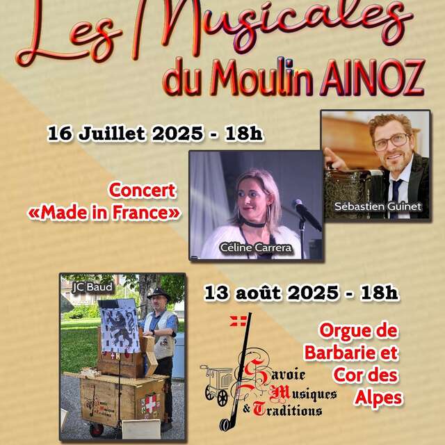 “Made in France” concert at Moulin Ainoz