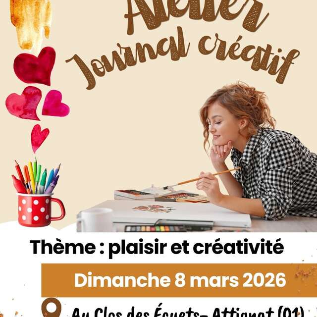 Atelier journal créatif : plaisir et créativité