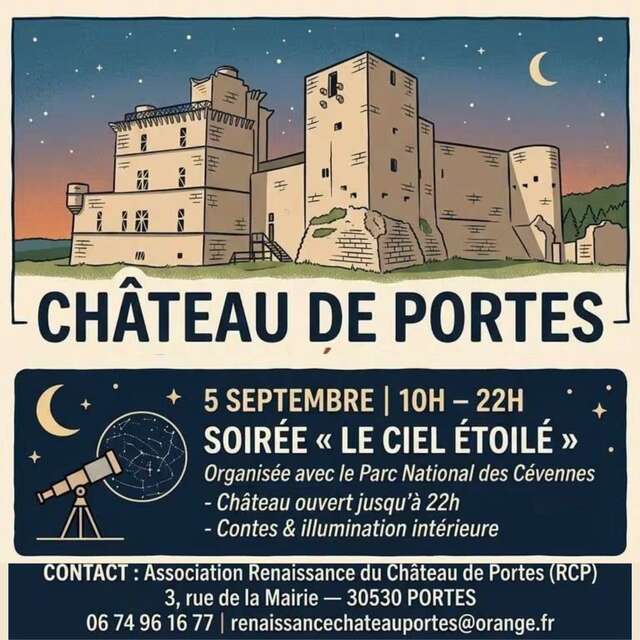 Soirée - Le Ciel Étoilé au Château de Portes
