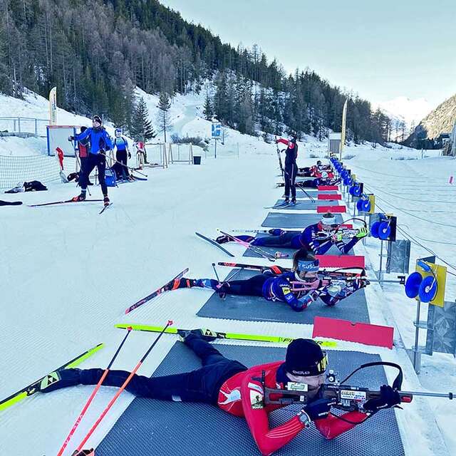 Cours de biathlon