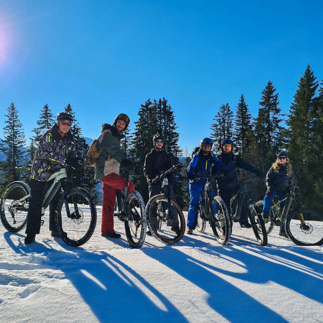 Famil'e-Bike : Relaxed discovery of the VTTAE on snow