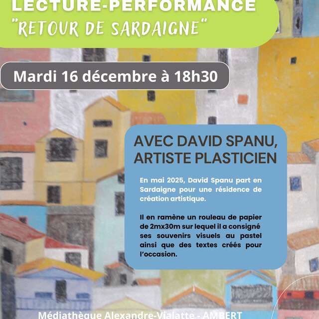 Retour de Sardaigne - Exposition de David Spanu